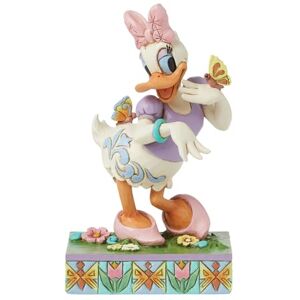 Enesco Disney Traditions Daisy Duck With Butterflies Figurine, height 13cm Enesco Disney Traditions Daisy Duck With Butterflies Figurine, height 13cm