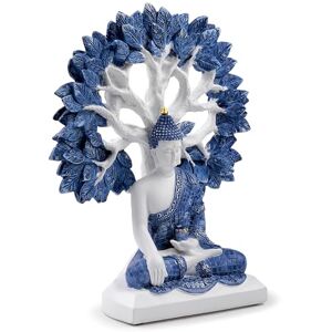 Puckator White & Blue Thai Buddha Tree of Life Cute Room Decor Aesthetic Feng Shui Meditation Accessories Garden Ornaments Shelf Desk Decorations Mindfulness Home Gifts Statues Puckator White & Blue Thai Buddha Tree of Life Cute Room Decor Aesthetic Feng Shui Meditation Accessories Garden Ornaments Shelf Desk Decorations Mindfulness Home Gifts Statues