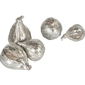 Creative Labs Decorative Resin Figs, Silver Finish, Set of 5 Creative Labs Decorative Resin Figs, Silver Finish, Set of 5