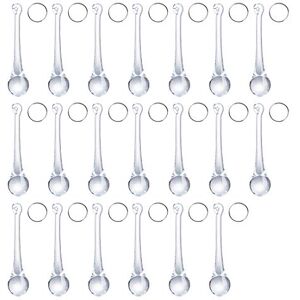 LONGWIN 20pcs Crystal Teardrop Chandelier Pendant Parts Wedding Party Christmas Tree Decorations Ornaments LONGWIN 20pcs Crystal Teardrop Chandelier Pendant Parts Wedding Party Christmas Tree Decorations Ornaments