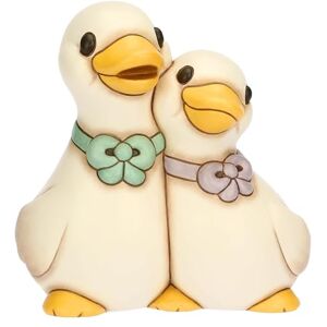 THUN Pair of Geese, Ceramic, Spring Garden Collection, 16.2 x 11.7 x 17 cm THUN Pair of Geese, Ceramic, Spring Garden Collection, 16.2 x 11.7 x 17 cm