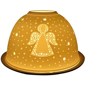 Nordic Light Tealight Candle Holder, Set of Shade & Plate, Angel Table Centerpiece, Home Decor Accessories-Porcelain-One Size-Cut Out Design, Ceramic, White Patterned Nordic Light Tealight Candle Holder, Set of Shade & Plate, Angel Table Centerpiece, Home Decor Accessories-Porcelain-One Size-Cut Out Design, Ceramic, White Patterned