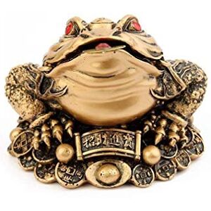 lachineuse Feng Shui Fortune Tow XXL Golden 3-legged Tow 15.5 x 18 x 5 cm Asian Decoration Original China Asia Gift Idea Lucky Frog Figurine Gold lachineuse Feng Shui Fortune Tow XXL Golden 3-legged Tow 15.5 x 18 x 5 cm Asian Decoration Original China Asia Gift Idea Lucky Frog Figurine Gold