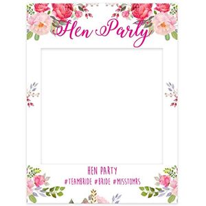 Paper Themes Hen Do Selfie Frame for Selfies and Decorations at Hen Parties, Weddings and Birthdays for Posts on Instagram or Facebook, 535x710mm, Rigid Corex Board Blush Paper Themes Hen Do Selfie Frame for Selfies and Decorations at Hen Parties, Weddings and Birthdays for Posts on Instagram or Facebook, 535x710mm, Rigid Corex Board Blush