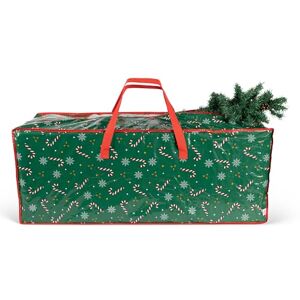 Christmas Village Christmas Tree Storage Bag 7ft Heavy-Duty 120gsm Christmas Tree Bag with Smooth Zip & Sturdy Handles, Christmas Tree Storage Box for Artificial Trees, Decors (Green, Festive Print) Christmas Village Christmas Tree Storage Bag 7ft Heavy-Duty 120gsm Christmas Tree Bag with Smooth Zip & Sturdy Handles, Christmas Tree Storage Box for Artificial Trees, Decors (Green, Festive Print)