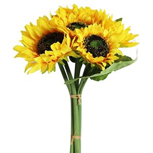 Levana.m Artificial Sunflowers Arrangement Bouquet Bride Holding Flowers 6 PCS Home and Wedding Decoration DIY Garden Craft Art Decor Fake Sunflowers Silk Flowers Levana.m Artificial Sunflowers Arrangement Bouquet Bride Holding Flowers 6 PCS Home and Wedding Decoration DIY Garden Craft Art Decor Fake Sunflowers Silk Flowers