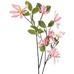 Leaf Design Artificial Single Flowers, 100cm Pink Magnolia Leaf Design Artificial Single Flowers, 100cm Pink Magnolia