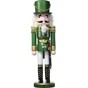 Dekohelden24 Beautiful Nutcracker Soldier in Green, Classic, Approx. 35 cm, 520208 Green Dekohelden24 Beautiful Nutcracker Soldier in Green, Classic, Approx. 35 cm, 520208 Green