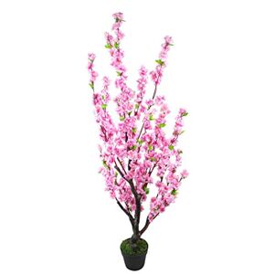 Leaf Design UK Realistic Artificial Tree, Silk, Blossom Pink, 120cm Leaf Design UK Realistic Artificial Tree, Silk, Blossom Pink, 120cm
