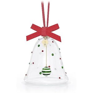 Swarovski Holiday Cheers Dulcis Bell Ornament, Multi-Coloured Crystals and Red Grosgrain Ribbon, from the Holiday Cheers Collection Swarovski Holiday Cheers Dulcis Bell Ornament, Multi-Coloured Crystals and Red Grosgrain Ribbon, from the Holiday Cheers Collection