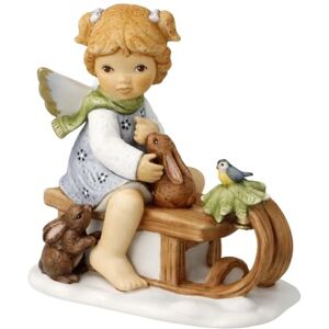 Goebel Angel Figurine Funny Sleigh Ride Winter Angels Nina & Marco Goebel Angel Figurine Funny Sleigh Ride Winter Angels Nina & Marco