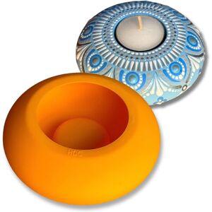 Happy Dotting Company Tea Light Candle Holder Silicone Mold by Round Shape Tealight Candle Molds for Cement Casting DIY & Creative Projects Dotting and Mandala Art Happy Dotting Company Tea Light Candle Holder Silicone Mold by Round Shape Tealight Candle Molds for Cement Casting DIY & Creative Projects Dotting and Mandala Art