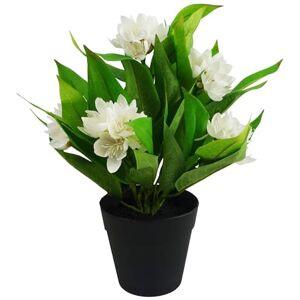 Leaf Artificial Freesia Flowering Houseplant Potted Plants Realistic, 18cm Leaf Artificial Freesia Flowering Houseplant Potted Plants Realistic, 18cm
