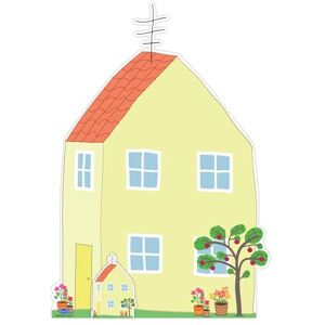 STAR CUTOUTS SC4498 Peppa Pig House with Apple Tree Cardboard Cutout 133cm – Peppa Pig Birthday Party Display & Kids Room Decoration STAR CUTOUTS SC4498 Peppa Pig House with Apple Tree Cardboard Cutout 133cm – Peppa Pig Birthday Party Display & Kids Room Decoration