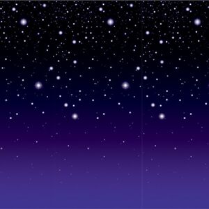 Beistle A Creation 52024 Starry Night Backdrop, Plastic,Standard Beistle A Creation 52024 Starry Night Backdrop, Plastic,Standard