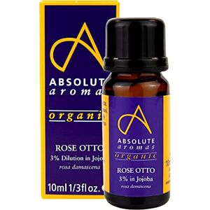Absolute Aromas Organic Rose Otto Essential Oil 3% Dilution in Jojoba Oil (10ml) Natural, Cruelty-Free and Vegan – for Aromatherapy, Diffusers, Candle Making and DIY Beauty Recipes Absolute Aromas Organic Rose Otto Essential Oil 3% Dilution in Jojoba Oil (10ml) Natural, Cruelty-Free and Vegan – for Aromatherapy, Diffusers, Candle Making and DIY Beauty Recipes