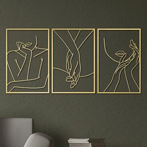 Vivegate Gold Minimalist Female Body Single Line Metal Wall Art Decor 18"X12" 3 Packs Gold Women Body Abstract Minimalist Lines Wall Signs for Hanging Bedroom wall decor Vivegate Gold Minimalist Female Body Single Line Metal Wall Art Decor 18"X12" 3 Packs Gold Women Body Abstract Minimalist Lines Wall Signs for Hanging Bedroom wall decor