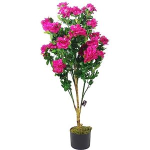 Leaf Design UK Realistic Artificial Blossom Tree, Silk, Fuscia Pink, 100cm Leaf Design UK Realistic Artificial Blossom Tree, Silk, Fuscia Pink, 100cm