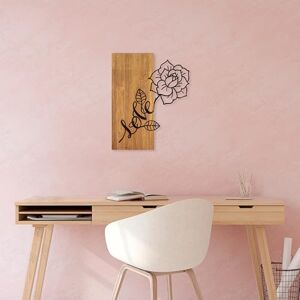 Wallity Elegant Decorative Wooden Wall Accessory, 47 x 58 cm, 100% Wood & Metal, Walnut & Black, Unique Design, Perfect for Home Decor, Lightweight & Stylish Wallity Elegant Decorative Wooden Wall Accessory, 47 x 58 cm, 100% Wood & Metal, Walnut & Black, Unique Design, Perfect for Home Decor, Lightweight & Stylish