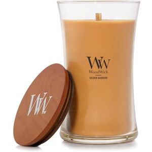 Woodwick Scented Candle with Crackling Wick Golden Bourbon Large Hourglass Candle Long Burning Candles: Up to 130 Hours Perfect Gifts for Women Woodwick Scented Candle with Crackling Wick Golden Bourbon Large Hourglass Candle Long Burning Candles: Up to 130 Hours Perfect Gifts for Women