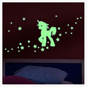 Ambiance Sticker Ambiance-Live Glow in the dark unicorn with stars wall sticker decal 20 x 20cm Ambiance Sticker Ambiance-Live Glow in the dark unicorn with stars wall sticker decal 20 x 20cm