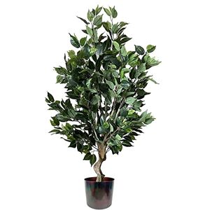 Leaf Realistic Artificial Tree with Planter, Mixed Materials, Dark Bushy Ficus Multicolour, 100cm Leaf Realistic Artificial Tree with Planter, Mixed Materials, Dark Bushy Ficus Multicolour, 100cm