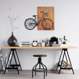 Wallity Elegant Decorative Wooden Wall Accessory, 70 x 88 cm, 100% Wood & Metal, Walnut & Black, Unique Design, Perfect for Home Decor & Modern Spaces Wallity Elegant Decorative Wooden Wall Accessory, 70 x 88 cm, 100% Wood & Metal, Walnut & Black, Unique Design, Perfect for Home Decor & Modern Spaces