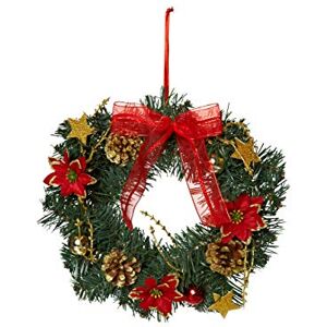 HEITMANN DECO Christmas Wreath Door Wreath Wall Wreath Decorated Wreath Made of Pine Branches Green, Red, Gold HEITMANN DECO Christmas Wreath Door Wreath Wall Wreath Decorated Wreath Made of Pine Branches Green, Red, Gold