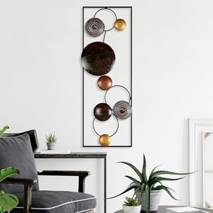 Hanah Home Hand-Painted Decorative Metal Wall Accessory, 32 x 90 x 4 cm, 100% Metal, Unique Colour Variations, Perfect for Home Decor & Art Display Hanah Home Hand-Painted Decorative Metal Wall Accessory, 32 x 90 x 4 cm, 100% Metal, Unique Colour Variations, Perfect for Home Decor & Art Display