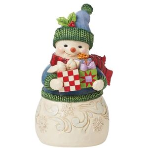 Enesco Heartwood Creek By Jim Shore Snowman With Gifts Figurine Enesco Heartwood Creek By Jim Shore Snowman With Gifts Figurine