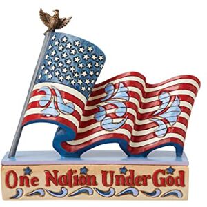 Enesco Jim Shore Heartwood Creek One Nation Flag Figurine 6008790 Enesco Jim Shore Heartwood Creek One Nation Flag Figurine 6008790