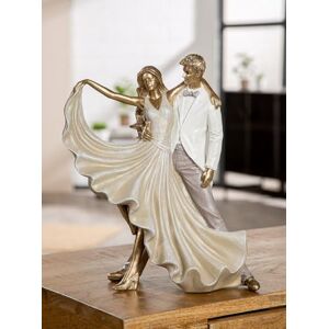 GILDE Gold Metallic Resin Salsa Dancer Figurine 30cm High 27cm Wide 11cm Deep GILDE Gold Metallic Resin Salsa Dancer Figurine 30cm High 27cm Wide 11cm Deep