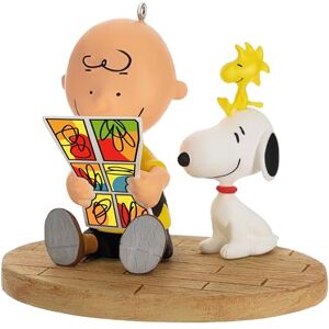 Hallmark Keepsake PEANUTS Hanging Ornament Charlie Brown, SNOOPY & WOODSTOCK with Comic Design Hallmark Keepsake PEANUTS Hanging Ornament Charlie Brown, SNOOPY & WOODSTOCK with Comic Design