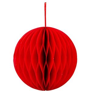 Talking Tables Large Red Honeycomb Decoration for Party, Christmas, Chinese New Year Hanging Décor, Easy to Assemble for Special Occasions Talking Tables Large Red Honeycomb Decoration for Party, Christmas, Chinese New Year Hanging Décor, Easy to Assemble for Special Occasions