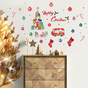 WALPLUS Wallplus Christmas Decorations Wall Stickers Merry Christmas Decoration Set Wall Murals Decals Living Room Children Nursery Décor Reindeer Christmas Tree and Merry Christmas WALPLUS Wallplus Christmas Decorations Wall Stickers Merry Christmas Decoration Set Wall Murals Decals Living Room Children Nursery Décor Reindeer Christmas Tree and Merry Christmas