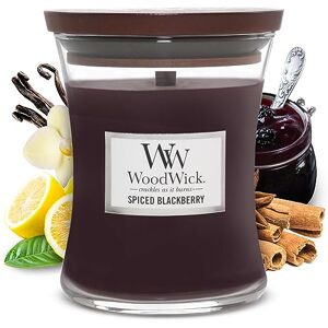 Woodwick Medium Hourglass Scented Candle Spiced BlackBerry with Crackling Wick Up to 60 Hours Burn Time Woodwick Medium Hourglass Scented Candle Spiced BlackBerry with Crackling Wick Up to 60 Hours Burn Time