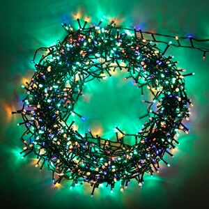 SHATCHI 500LEDs Christmas Tree Compact Cluster Fairy Lights Multifunction 8 Light Modes, Timer Green Cable Indoor/Outdoor Low Voltage Holiday Home Decorations SHATCHI 500LEDs Christmas Tree Compact Cluster Fairy Lights Multifunction 8 Light Modes, Timer Green Cable Indoor/Outdoor Low Voltage Holiday Home Decorations