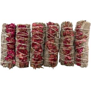 VIE Smudge Sticks, White Sage and Pink Sinuata 4", Pack of 6 VIE Smudge Sticks, White Sage and Pink Sinuata 4", Pack of 6