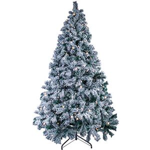 Uten 1.8m 6ft White Artificial Christmas Tree Xmas Pine Tree Holiday Decoration with Solid Metal Legs Indoor Outdoor 15m 300 Light 700 Branches Uten 1.8m 6ft White Artificial Christmas Tree Xmas Pine Tree Holiday Decoration with Solid Metal Legs Indoor Outdoor 15m 300 Light 700 Branches