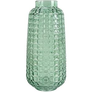 Leaf Designer Glass Vases, 30cm Green Cube Leaf Designer Glass Vases, 30cm Green Cube