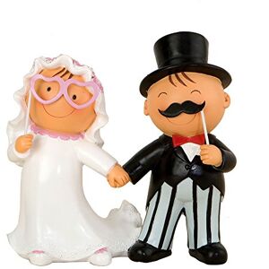 Mopec Pit & Pita Figure for Cake, Resin, Black & White, 10.5 x 18.5 X 18.7 cm Mopec Pit & Pita Figure for Cake, Resin, Black & White, 10.5 x 18.5 X 18.7 cm