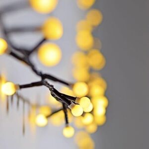 Lyyt Warm White Decorative Bauble & Berry Fairy Lights 500 LEDs with 8-Mode Wireless Controller Expandable Sets, 10m String Lights, 2.5m Power Cable Lyyt Warm White Decorative Bauble & Berry Fairy Lights 500 LEDs with 8-Mode Wireless Controller Expandable Sets, 10m String Lights, 2.5m Power Cable