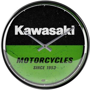 Nostalgic-Art Retro Wall Clock, Diameter 31 cm, Kawasaki Motorcycles Gift Idea for Bikers, Original Licensed Product (OLP), Large Kitchen Clock, Vintage Design Nostalgic-Art Retro Wall Clock, Diameter 31 cm, Kawasaki Motorcycles Gift Idea for Bikers, Original Licensed Product (OLP), Large Kitchen Clock, Vintage Design