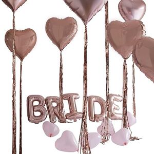 Ginger Ray Hen Do Party Bride Rose Gold Balloon Decoration Pack 25 Pack Ginger Ray Hen Do Party Bride Rose Gold Balloon Decoration Pack 25 Pack