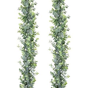 DearHouse Faux Eucalyptus Garland Plant, 2 Pack Artificial Vines Hanging Eucalyptus Leaves Greenery Garland For Wedding Backdrop Arch Wall Decor, 6 Feet/Pcs Uv Protected Indoor Outdoor DearHouse Faux Eucalyptus Garland Plant, 2 Pack Artificial Vines Hanging Eucalyptus Leaves Greenery Garland For Wedding Backdrop Arch Wall Decor, 6 Feet/Pcs Uv Protected Indoor Outdoor