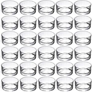 GOLDEAL 30 PCS Small Clear Glass Tealight Candle Holders,Tealight Holders Bulk Use for Weddings Parties Dinner,for 1.5" Tealight. as Well as Candle Mould… GOLDEAL 30 PCS Small Clear Glass Tealight Candle Holders,Tealight Holders Bulk Use for Weddings Parties Dinner,for 1.5" Tealight. as Well as Candle Mould…