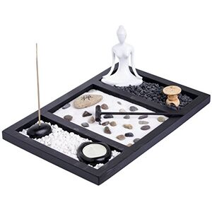 London Boutique Zen Garden Buddha Candle Holder Incense Holder Meditation Gift Set Yin Yang Meditation white sand and decorative Stones (Zen Buddha) London Boutique Zen Garden Buddha Candle Holder Incense Holder Meditation Gift Set Yin Yang Meditation white sand and decorative Stones (Zen Buddha)