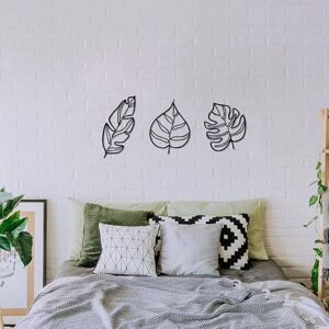 Hanah Home Stylish Black Decorative Metal Wall Accessory Set (3 Pieces) 100% Metal, 1.5 mm Thick Perfect for Home Decor, Modern & Elegant Design Hanah Home Stylish Black Decorative Metal Wall Accessory Set (3 Pieces) 100% Metal, 1.5 mm Thick Perfect for Home Decor, Modern & Elegant Design