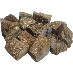 VIE Raw Rough Cut Crystals, 50-100g, Pack of 12, Pyrite VIE Raw Rough Cut Crystals, 50-100g, Pack of 12, Pyrite