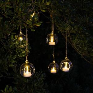 Noma Glass Bubble Tealight Holders with Remote Controlled Warm White LED's (Set of 6) Noma Glass Bubble Tealight Holders with Remote Controlled Warm White LED's (Set of 6)